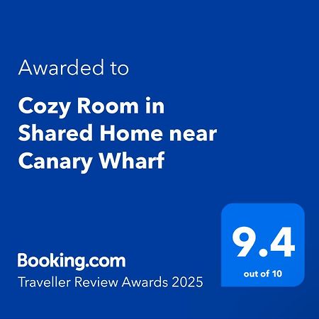 Cozy Room In Shared Home Near Canary Wharf 伦敦 外观 照片
